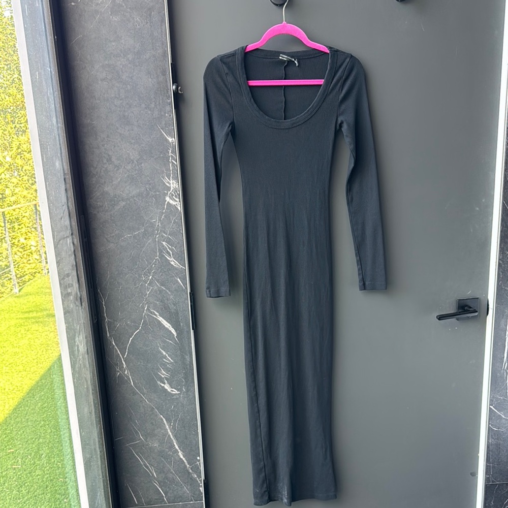 ASOS Black Long Sleeve Maxi Dress